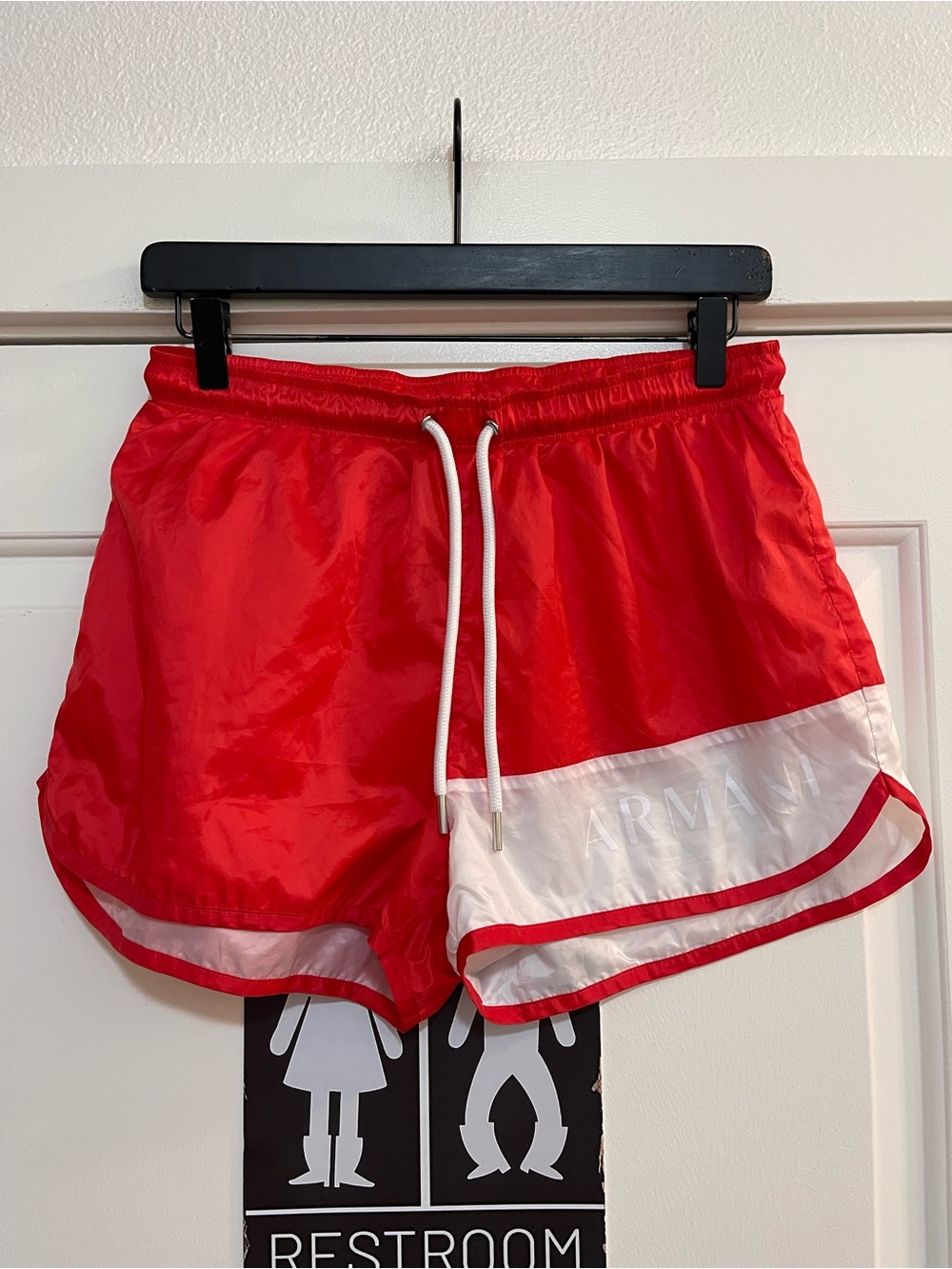 Armani Exchange Logo Color-block Activewear Shorts